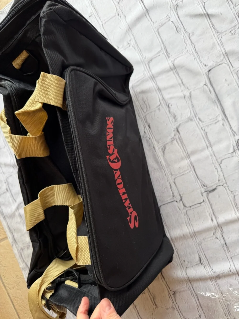 NEW NHL Las Vegas Golden Knights Duffel Bag Black Station Casino VGK Hockey